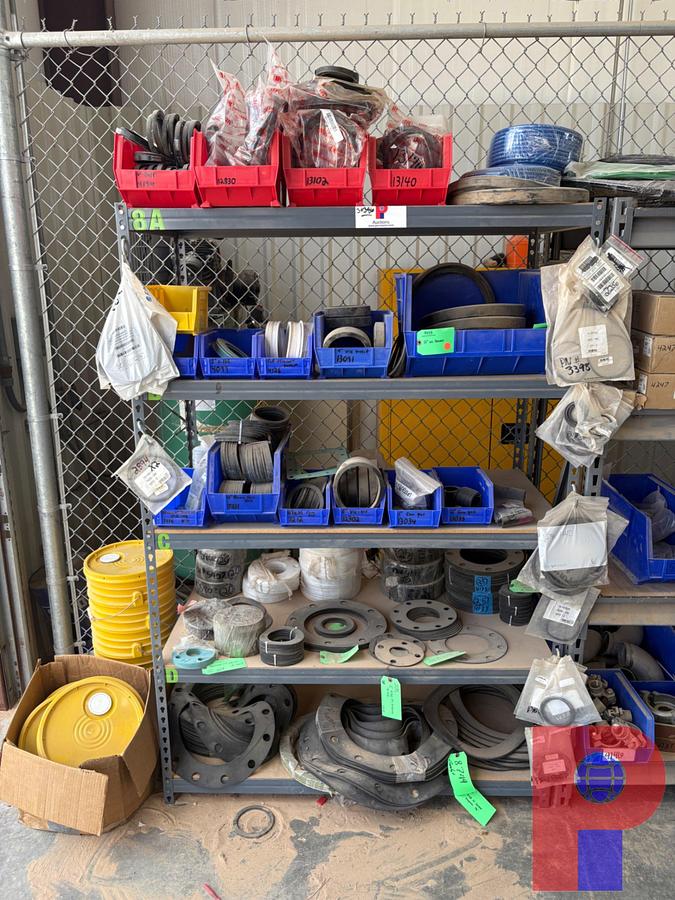 Used 4’ X 2’ X 6’ SHELF W/ VARIOUS SIZED GASKETS