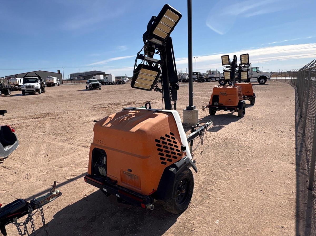 Used 2018 GENERAC MLT6SMD 6KW S/A BUMPER PULL LED LIGHT TOWER