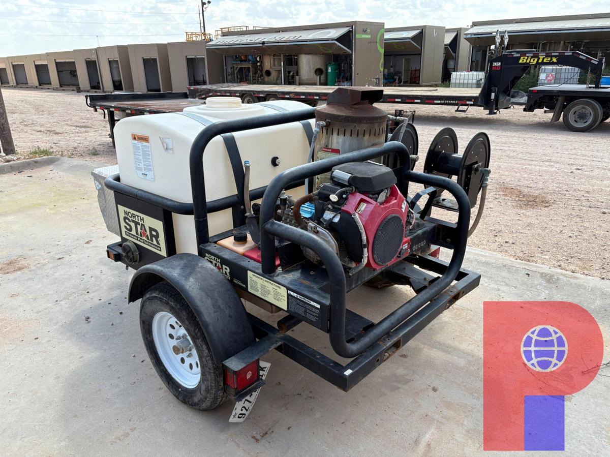 Used 2021 NORTHERN TOOL 7’ X 4.5’ S/A BUMPER PULL PRESSURE WASHER TRAILER