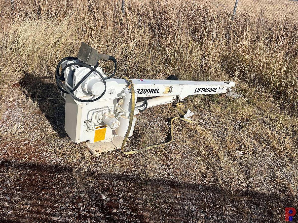 Used LIFTMOORE 3200REL ELEC./HYDRAULIC SERVICE TRUCK CRANE W/ CONTROLLER