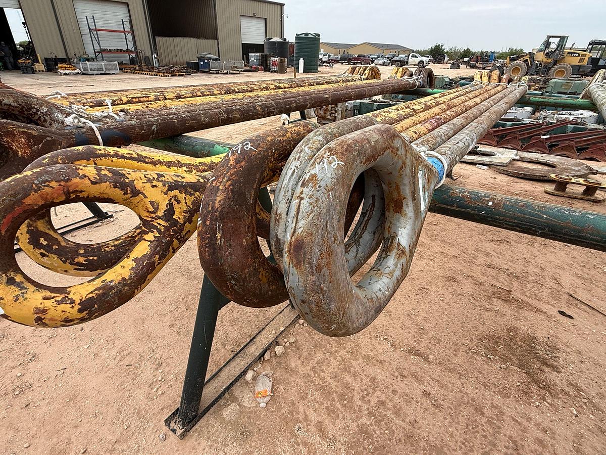 Used LOT W/ (3 SETS) ASSORTED 2-3/4”, 3” OD x 192” & 215”L 350-TON CASING ELEVATOR LINKS