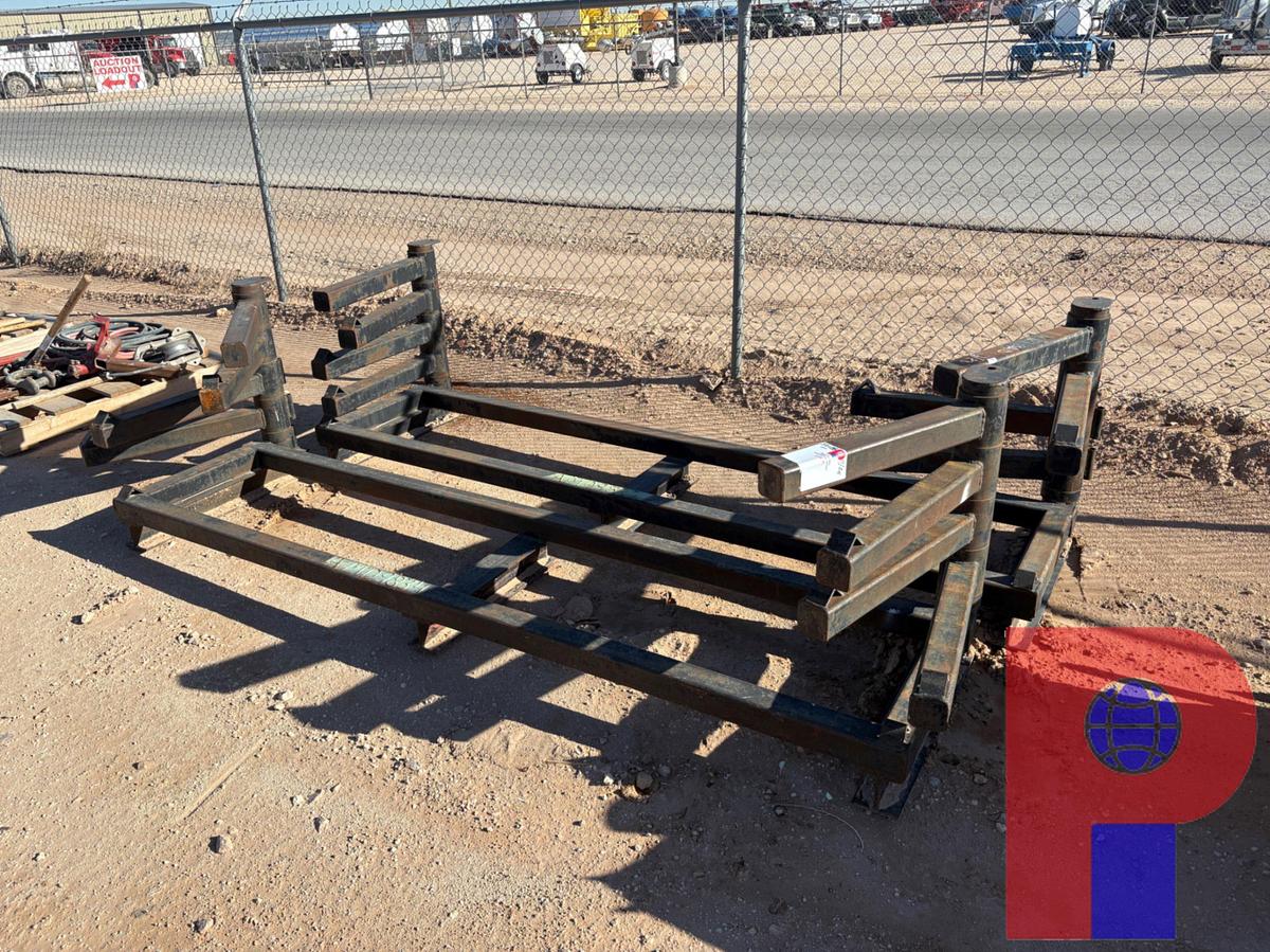 Used (2) 9’ X 2’ X 32” 5-TIER HARDLINE RACKS