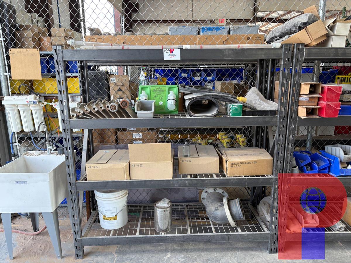 Used 6’ X 2’ X 6’ SHELVING UNIT W/ CONTENTS
