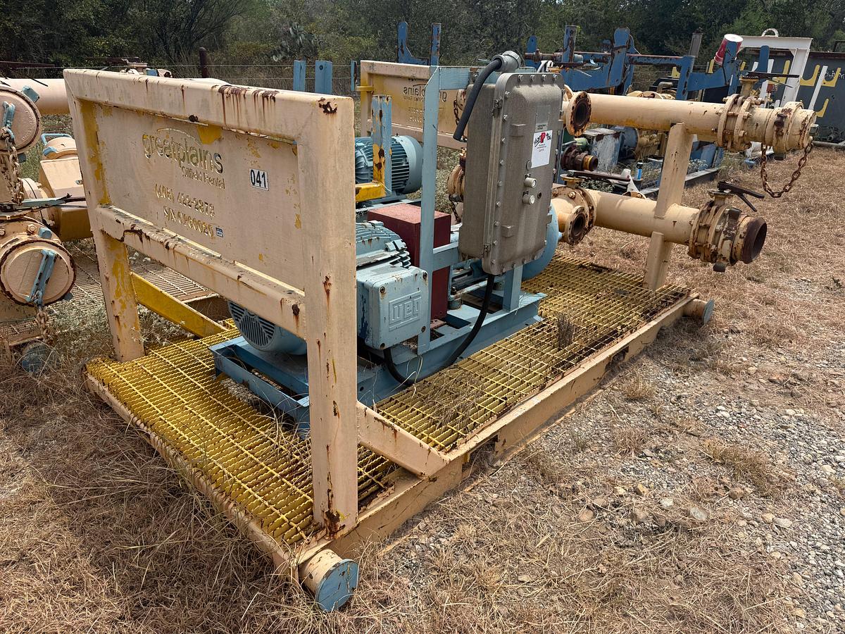 Used MUD HOG 8x6x14 CENTRIFUGAL PUMPS P/B 75-HP ELECTRIC MOTOR, SKIDDED