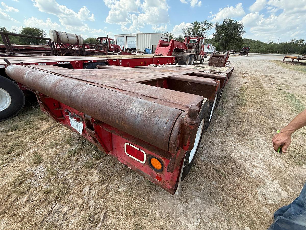 Used 1981 AZTEC 45’x 96” 50-Ton TRI-AXLE NARROW NECK LOWBOY TRAILER