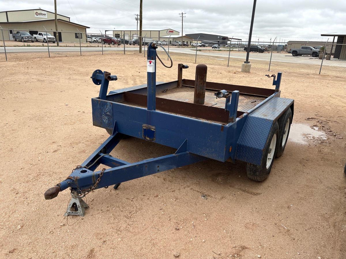 Used SHOPBUILT 8’ x 6.5’ t/a bumper pull BOP trailer