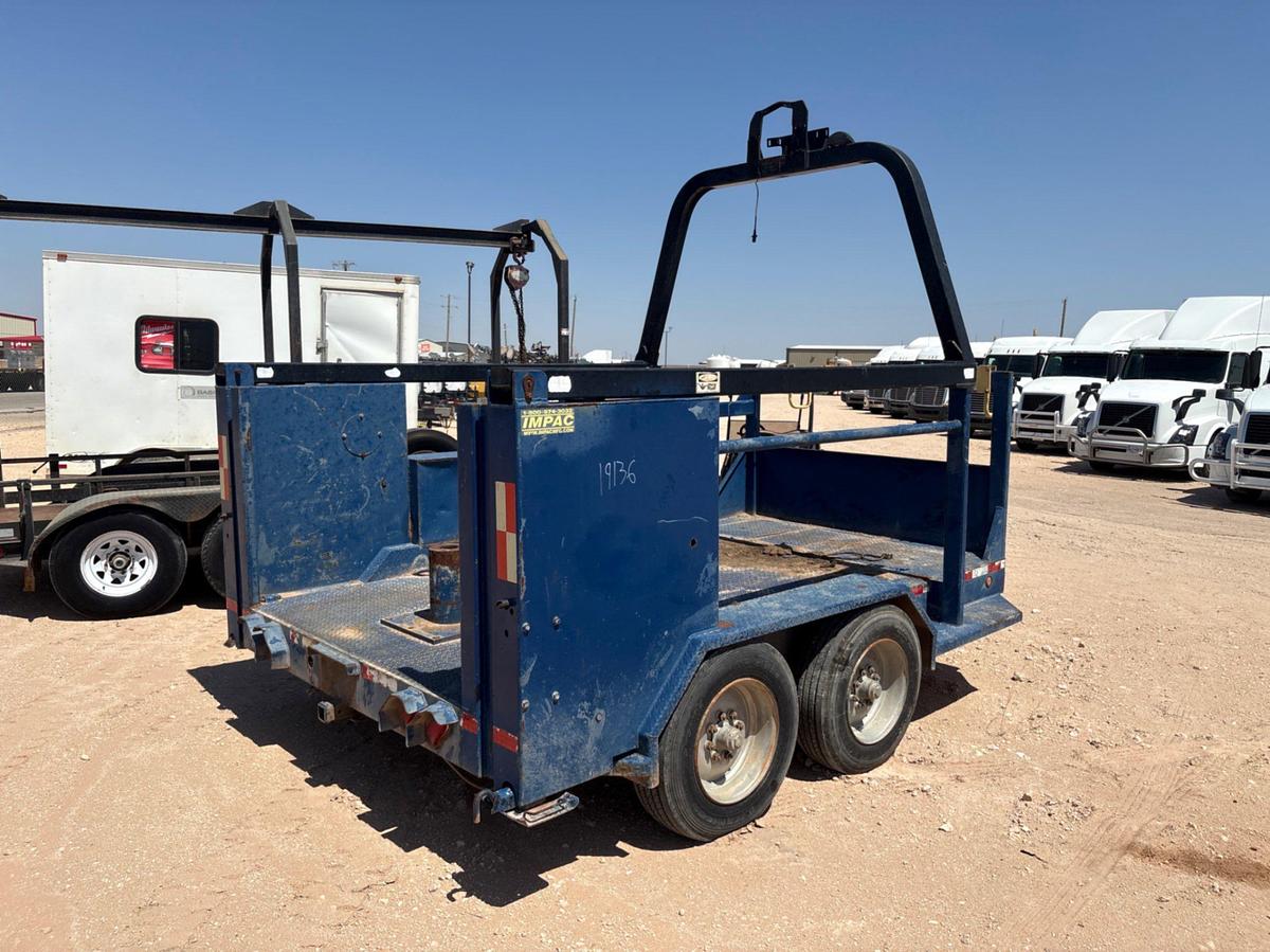 Used SHOPBUILT 12’ x 6’ t/a bumper pull BOP trailer