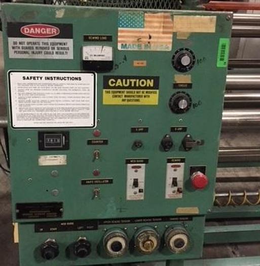 Used 60" VOORWOOD DUPLEX SLITTER REWINDER MODEL S60-18/187