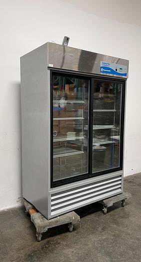 Used Fisher Scientific 13-986-128S Isotemp -10C° Two Glass Door Refrigerator 115V