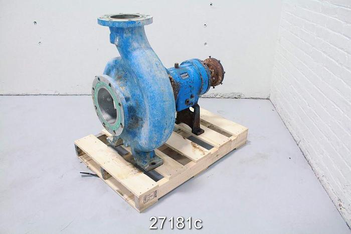 Used Goulds 3196 Goulds 3196, 6X8X15, 6 Vane Impeller, 11" Impeller Diameter, Stainless Steel Impeller, Stainless Steel Casing, Stainless Steel Stuffing Box, Stainless Steel Suction Side Plate, Packing. #27181