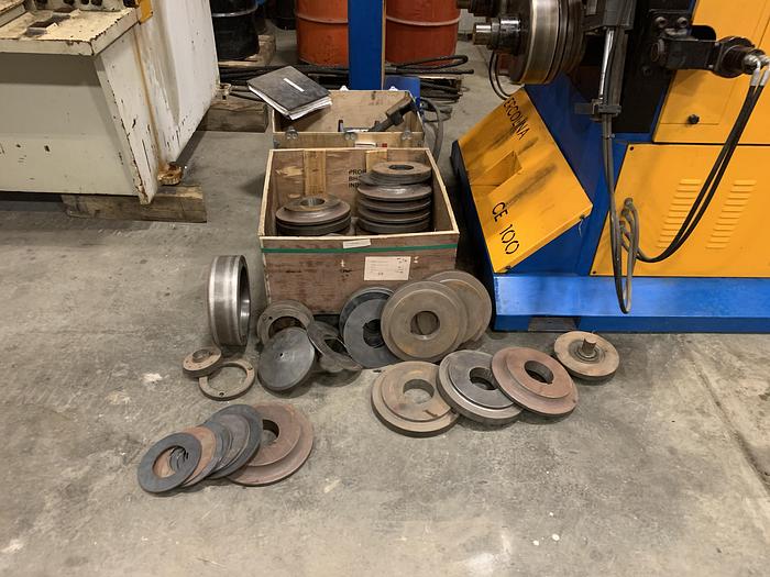 Used Ercolina 4″ x 1/2″ Hydraulic Programmable Angle Roll-Section Bender with 3-Axis Twist Correction