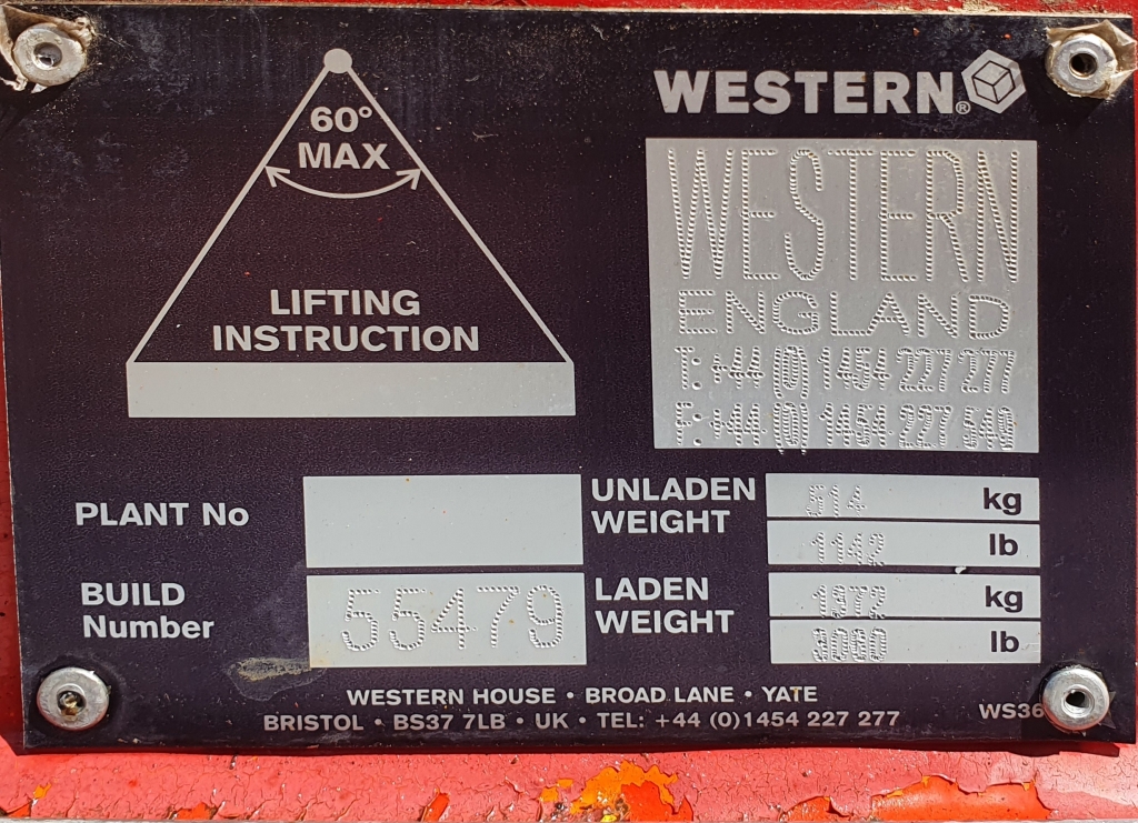 Used Western 10TCG Trans Cube Fuel Tank