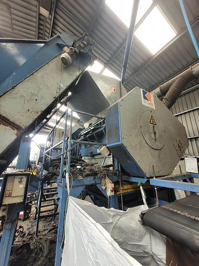 Used Eldon MPR 160T Tyre Recycling Line