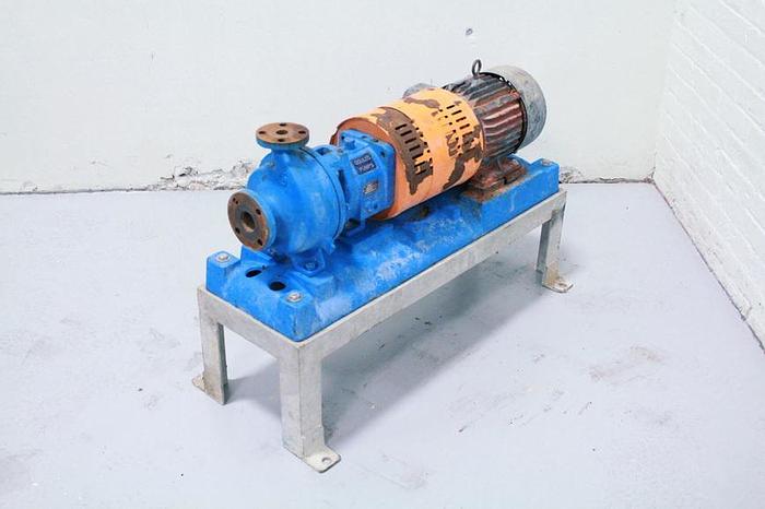 Used Goulds 3196 Goulds Pump 3196 Stx, 1X1.5X6, 5" Impeller Diameter, Stainless Steel Impeller, Ductile Iron Casing, Mechanical Seal, #27621