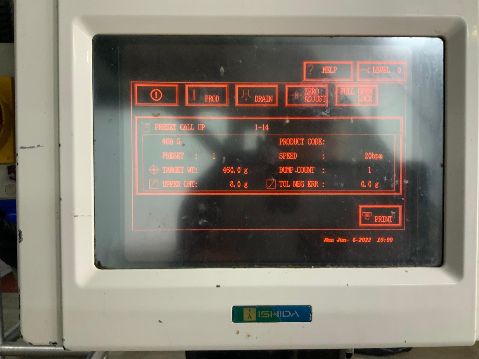 Used Complete Line: Ilapak bagger, Ishida weigher