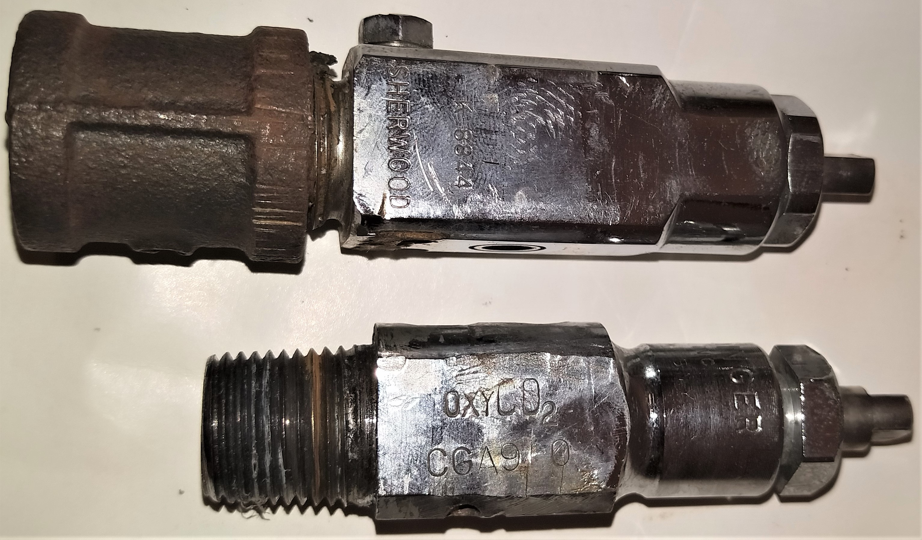 Used Dameca Dual Oxygen Regulator for Anesthesia Machine