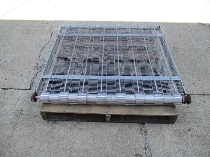 Used Conveyor Section; Wire Belt; 42"Wx42"L