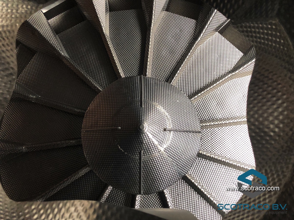 Used Complete weighing and packing line, Yamato sigma 714, Innotech vffs