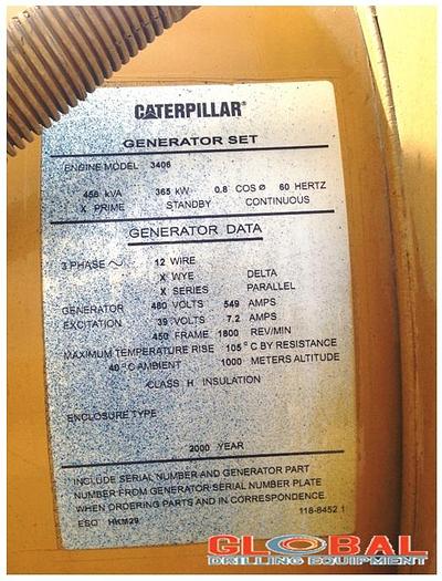 Used Item 0666 : 2000 Caterpillar 3406 Generator Set w/ Engine