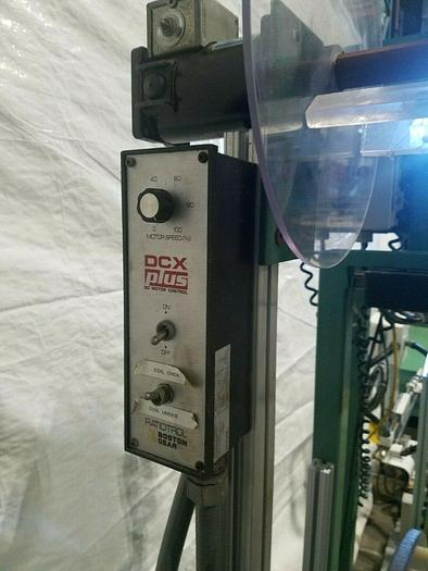 Used Motorized Stock Reel with paper Inter-leaf Material Feed Press Side Stamping