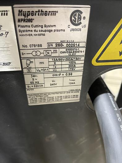 Used AKS Hy-Definition CNC Plasma Cutting Table Accu-kut