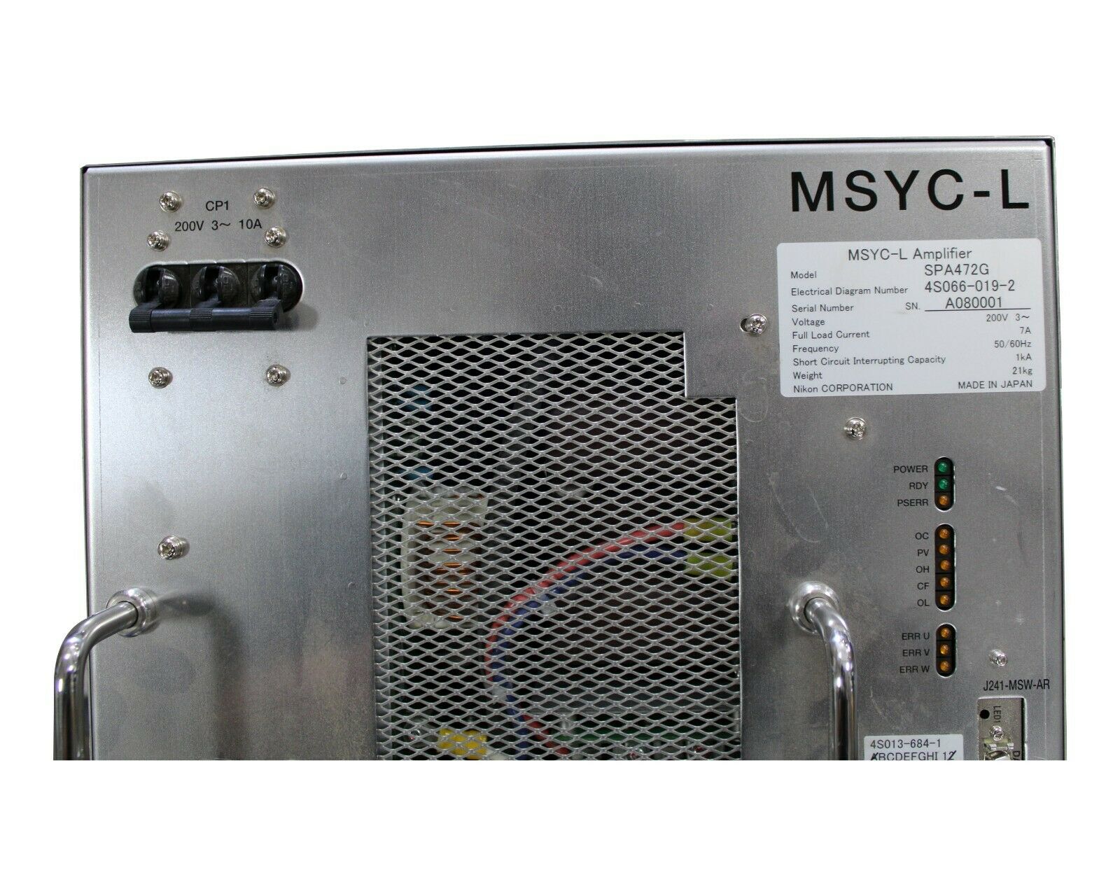 Used Nikon MSYC-L AMPLIFIER SPA472G
