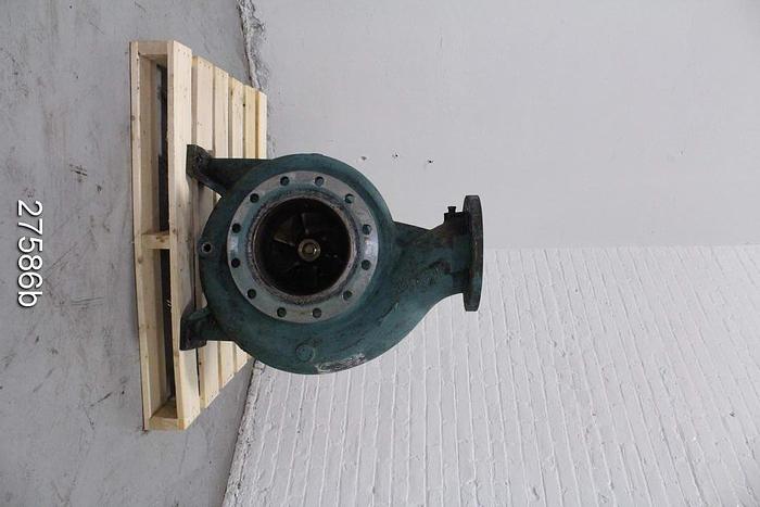 Used Goulds 3175 Goulds 3175 M, 8X10X14, 6 Vane Impeller, 13 1/2" Impeller Diameter, Stainless Steel Impeller, Stainless Steel Casing, Stainless Steel Stuffing Box, Stainless Steel Suction Side Plate, Dynamic Seal. #27586