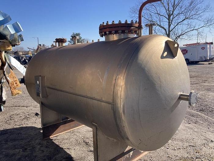 Used Used Crown Iron Works approximately 2000 gallon 904L stainless steel horizontal tank