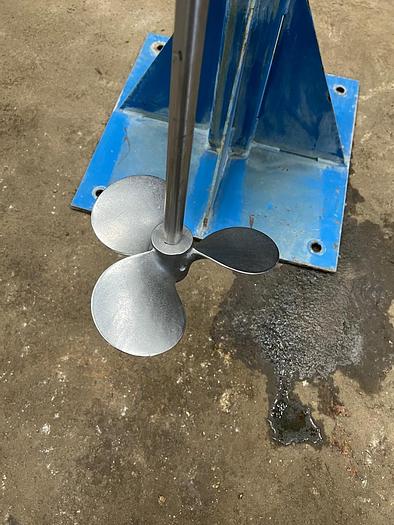 Used USED SONIC CLAMP-ON MIXER, 0.75 HP, WITH STAND