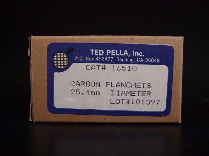 Ted Pella Inc. Carbon Planchets 25.4mm Lot of 4 (3650)