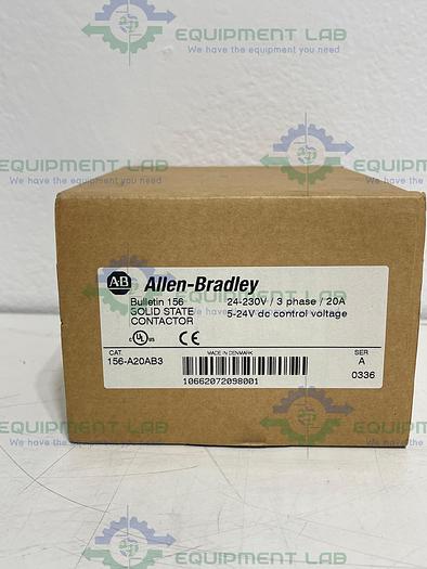 Allen Bradley 156-A20AB3 Series A, Solid State Contractor, 3 Phase, 20A