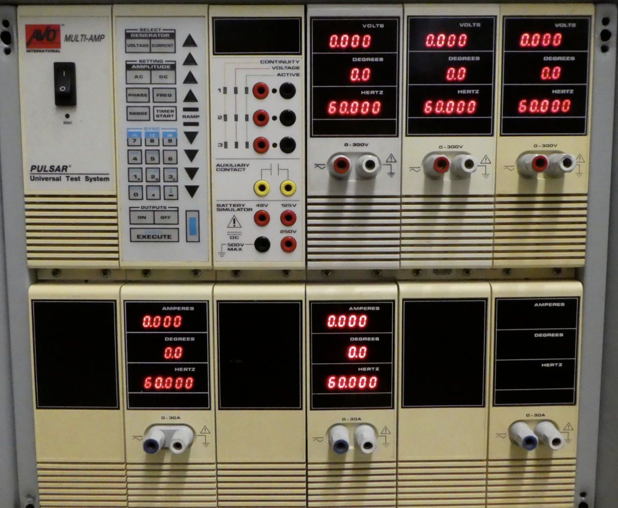 Used AVO Multi-Amp 10E373N-1/60 PULSAR Universal Test System Power On Tested Surplus