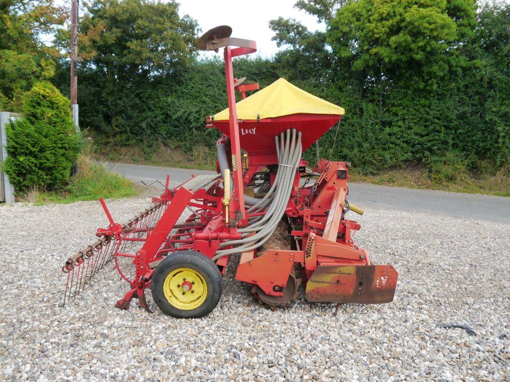 Used Lely 4m Combination Power Harrow Drill
