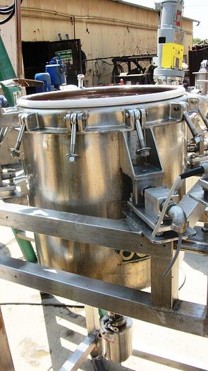 Used Tank, 30 Gallon, 316L Stainless Steel, Agitated, 50 PSI, DCI, DT/DB (2) #S741883