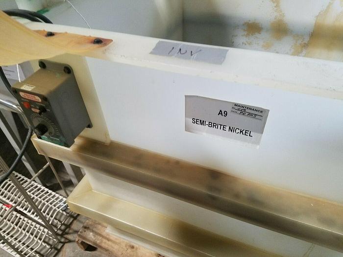 Used Reinforced Polypropylene Tank 27" x 40" x 28 deep Plating Washing