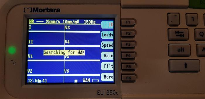Used Mortara ELI 250c EKG Gerät auf Trolley, Kabellos!!