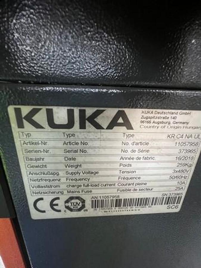Used 2018 Kuka KR 30 R 2100