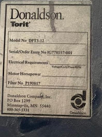 Used Torit DFT3-12 Dust Collector