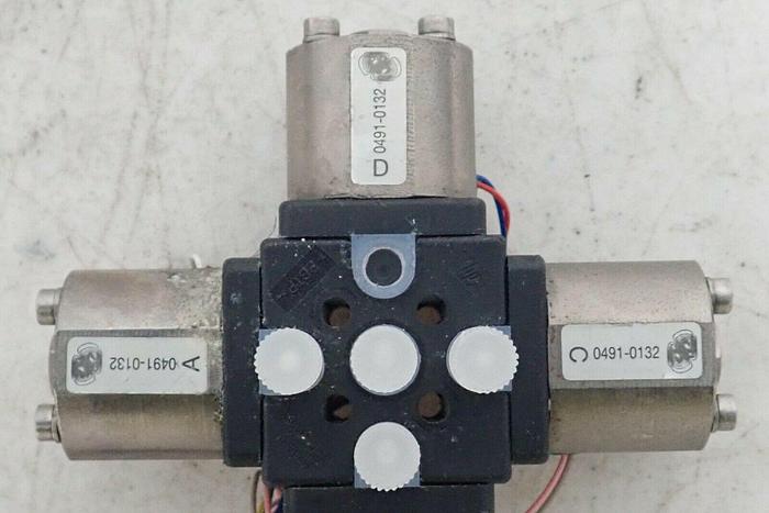 Used Agilent G1311-67701 W-04-10/M 0491-0132 Multi Channel Gradient Valve Assembly