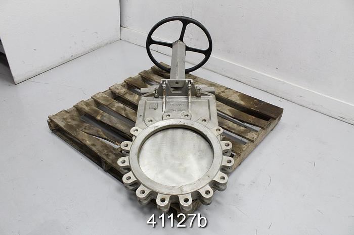 Used Fabri 16" Hand Operated Knife Gate Valve #41127