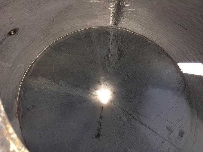 Used Used approximately 2700 gallon/368 cu.ft. stainless steel cone bottom tank