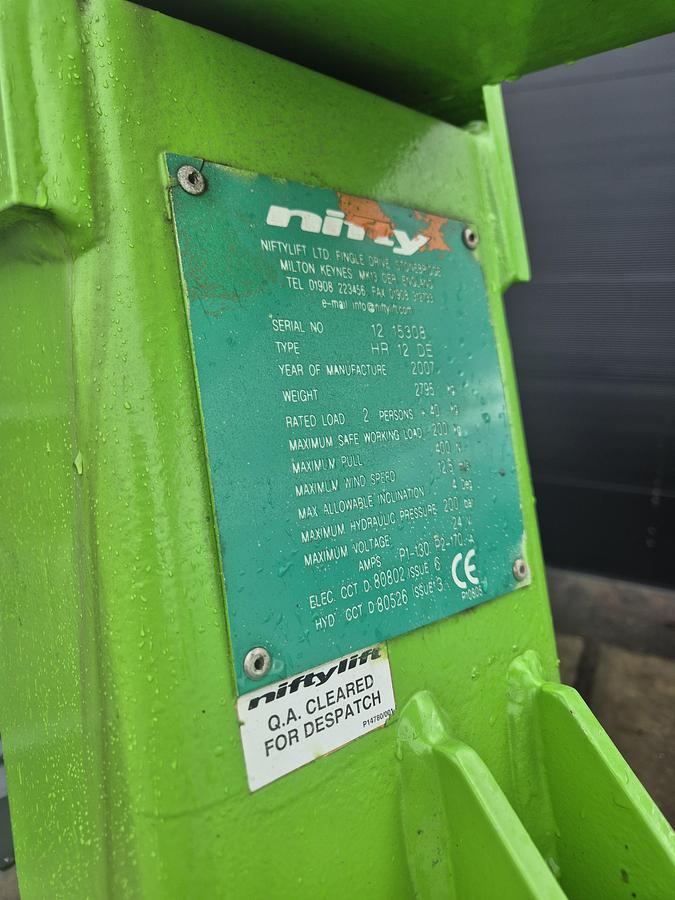 Gebruikt Niftylift Hr12ne  12 mtr werkhoogte 2007 diesel /