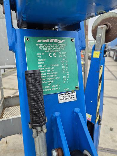 Gebruikt 2011 Niftylift 120t 230v 12 mtr werkhoogte