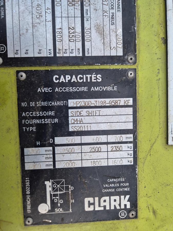 Gebruikt 2007 Clark Cmpd25 2.5t diesel