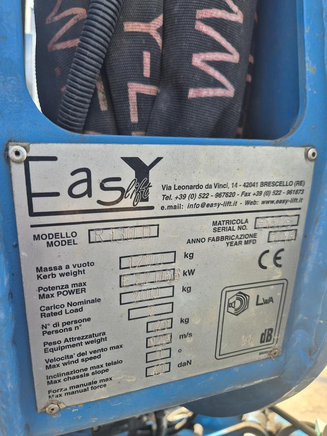 Gebruikt 2016 Easylift R130 13 mtr diesel/ electro
