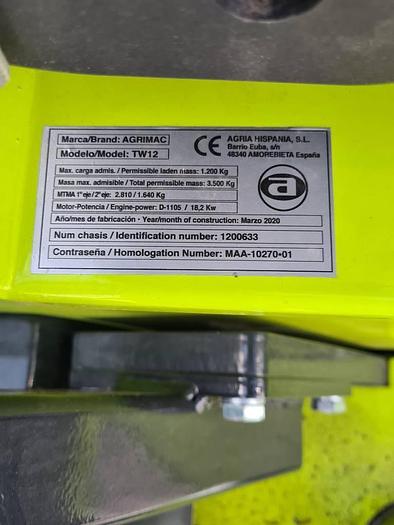Agrimac TW12 4x4 max 1200 kg ruwterreinheftruck