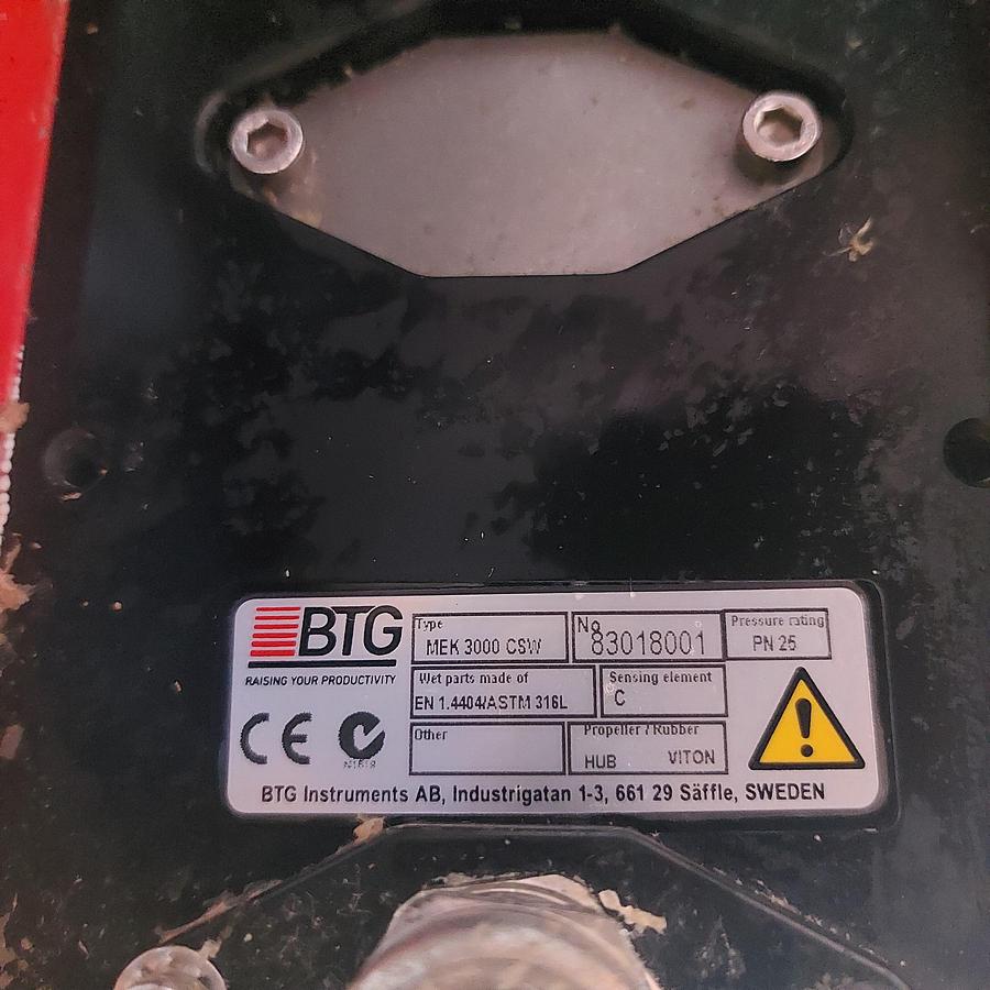 Gebraucht Consistency Transmitter BTG MEK-3000