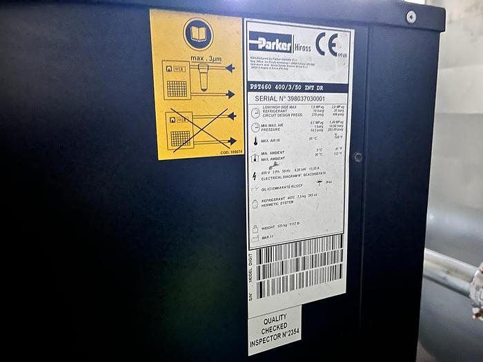 Gebraucht (EAG-48) - Air Compressor DEMAG Marathon + Air Dryer PARKER HIROSS POLESTAR SMART