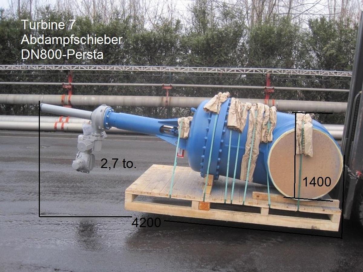 Gebraucht Plate-type circular slide valve with external spindle thread