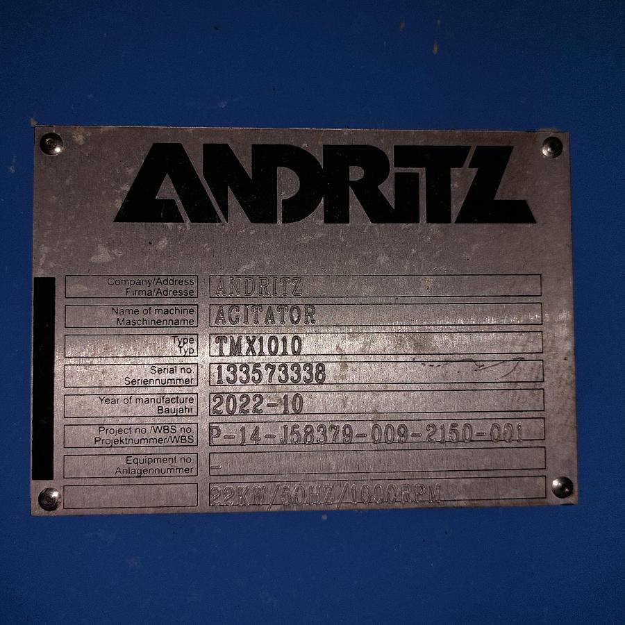 Gebraucht Agitator Andritz TMX1010